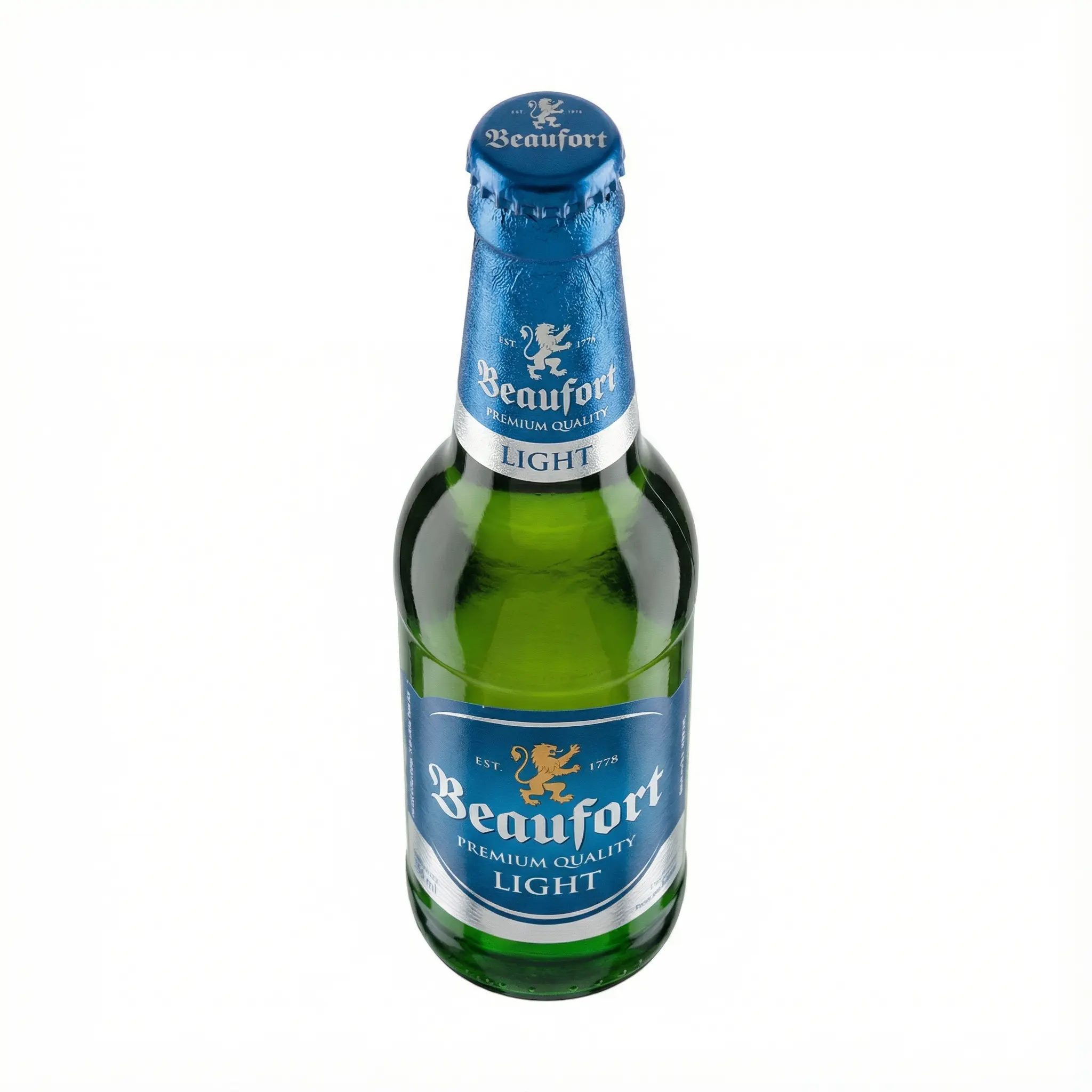 capsule bleue Beaufort Light bière blonde légère en bouteille